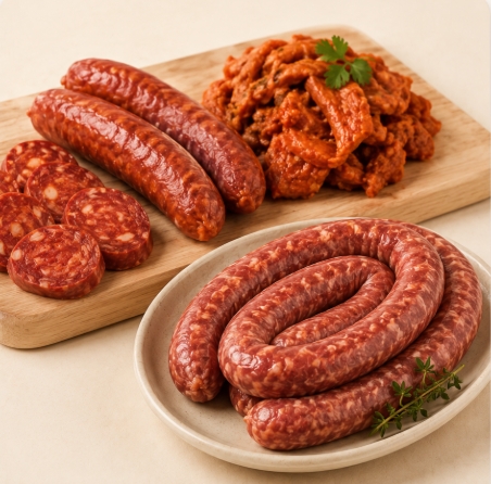 Embutidos y preparados: chorizo, pastor y longaniza